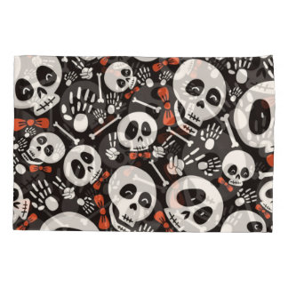 Funda De Cojín Patrón de Halloween con escarnio