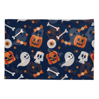 Funda De Cojín Patrón de Halloween Spooky