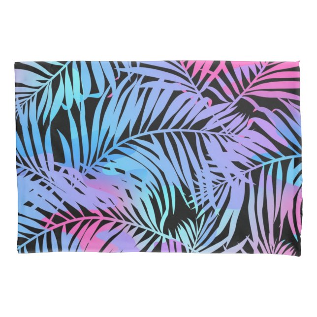 Funda De Cojín Patrón de hojas (Anverso)