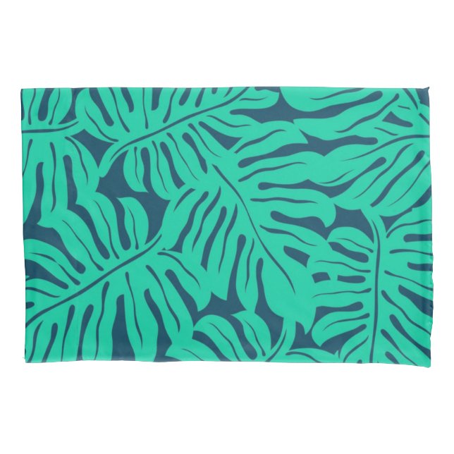 Funda De Cojín Patrón de hojas (Anverso)