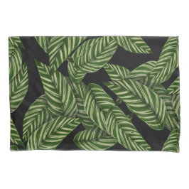 Funda De Cojín Patrón de hojas tropicales