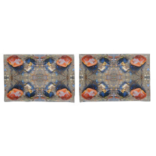 Funda De Cojín Patrón de hojas y conchas marinas, II