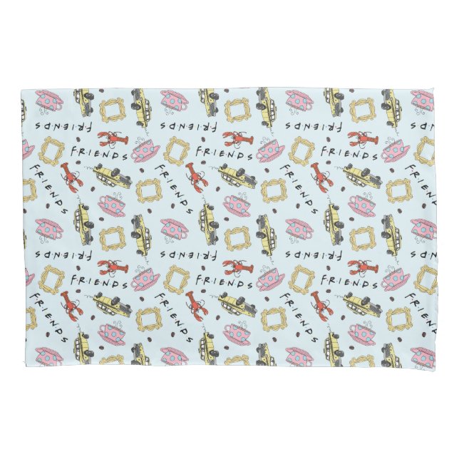 Funda De Cojín Patrón de iconos de acuarela de FRIENDS™ (Anverso)