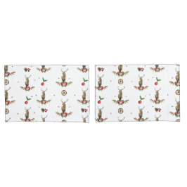Funda De Cojín Patrón de Idyll Navidades de venados