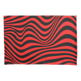 Funda De Cojín Patrón de ilusión óptica ondulada