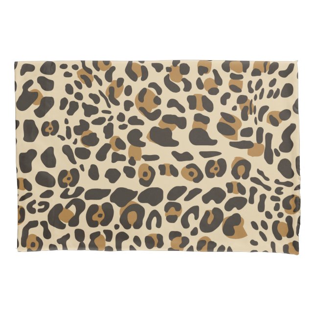Funda De Cojín Patrón de impresión animal de leopardo jaguar (Anverso)