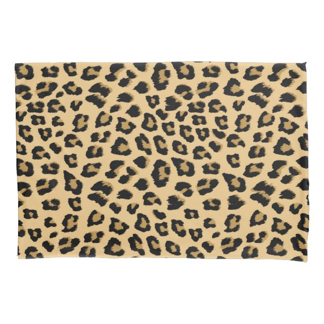Funda De Cojín Patrón de impresión de leopardo (Anverso)