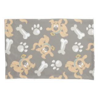 Funda De Cojín Patrón de impresión Scooby-Doo y Paw de cobre