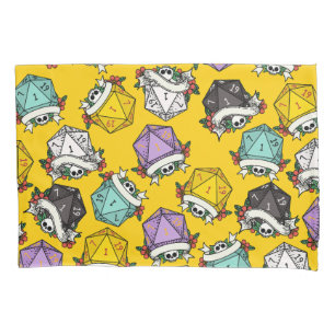 Funda De Cojín Patrón de juego de dados D20