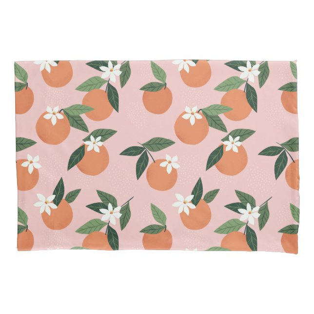 Funda De Cojín Patrón de jugo de Naranja (Anverso-izquierdo)