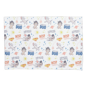 Funda De Cojín Patrón de Krypto y Superman para Bebés