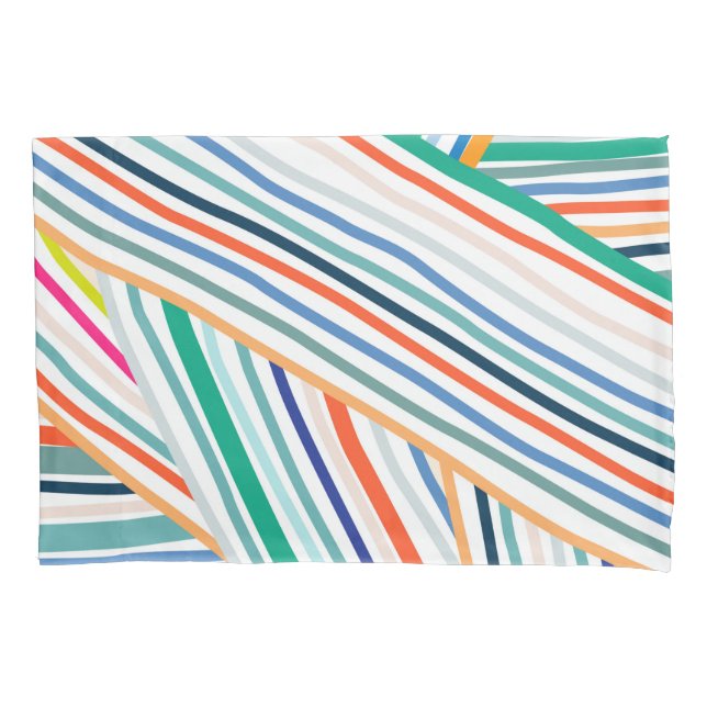 Funda De Cojín Patrón de línea (Anverso)