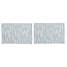 Funda De Cojín Patrón de líneas redondeadas entrecruzadas | Azul 