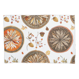 Funda De Cojín Patrón de Mandala de otoño