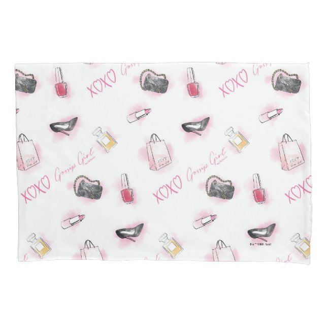 Funda De Cojín Patrón de maquillaje del Chica Gossip (Anverso)