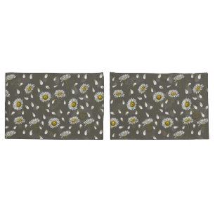 Funda De Cojín Patrón de moda de Daisies