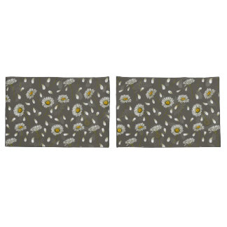 Funda De Cojín Patrón de moda de Daisies