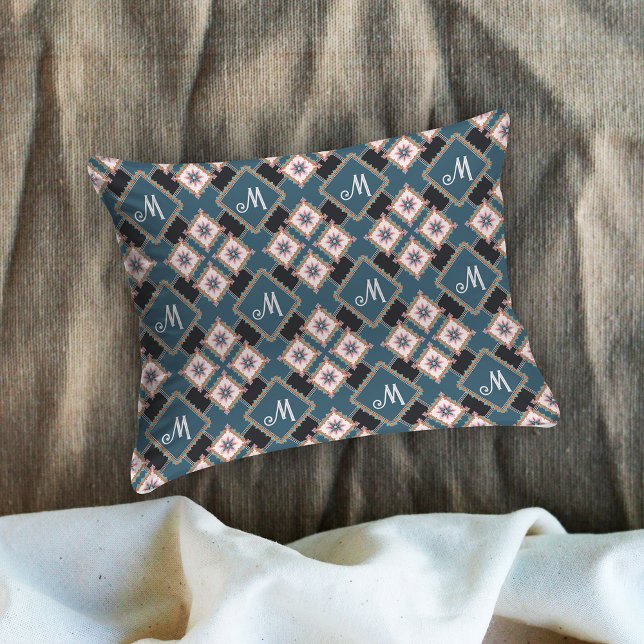 Funda De Cojín Patrón de monograma floral geométrico de Moda mode (Subido por el creador)