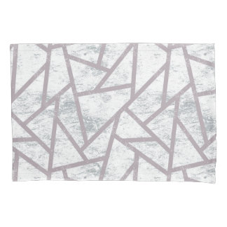 Funda De Cojín Patrón de mosaico gris pálido
