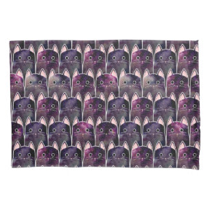 Funda De Cojín Patrón de muchos gatos galácticos