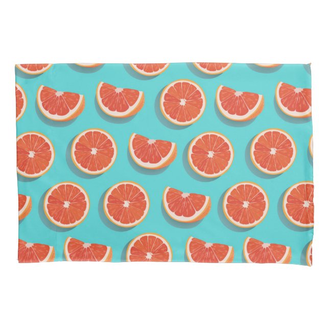 Funda De Cojín Patrón de Naranja de jugo dulce (Anverso-izquierdo)