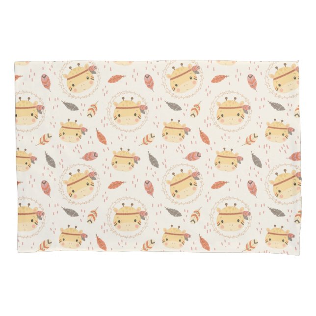 Funda De Cojín Patrón de nativos indígenas de la tribu Woodland S (Anverso)