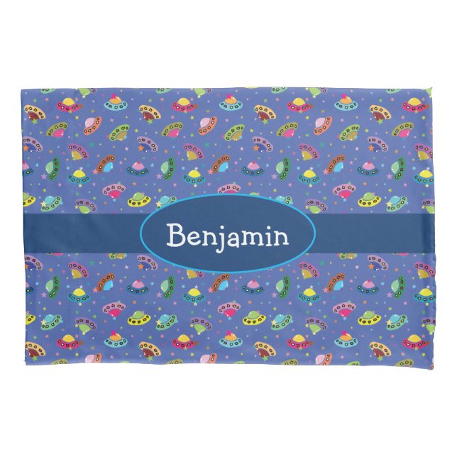 Funda De Cojín Patrón de nave espacial de Personalizado caprichos (Anverso)