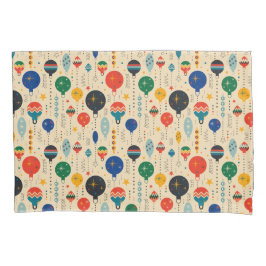 Funda De Cojín Patrón de Navidad tradicional lindo Ornamentos ret