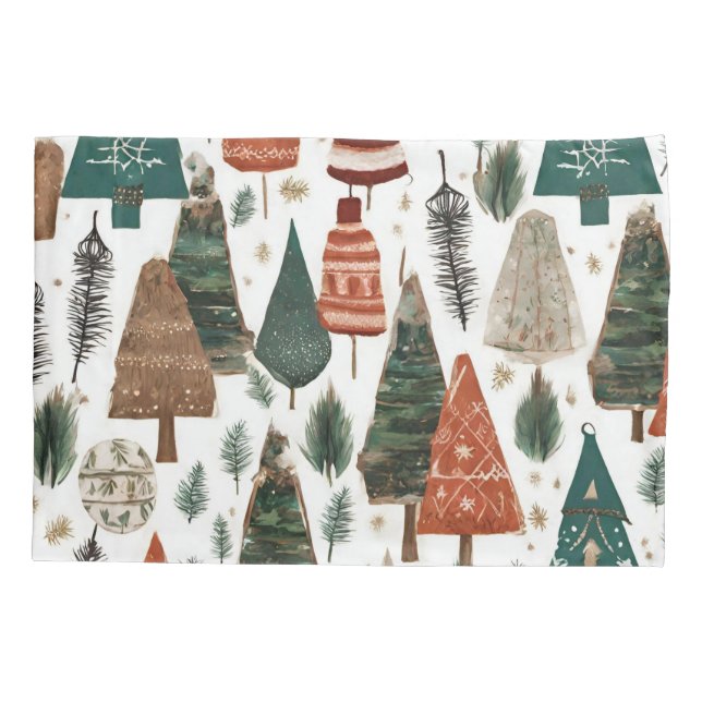Funda De Cojín Patrón de Navidades Boho (Reverso)