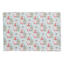 Funda De Cojín Patrón de Navidades de Gnome