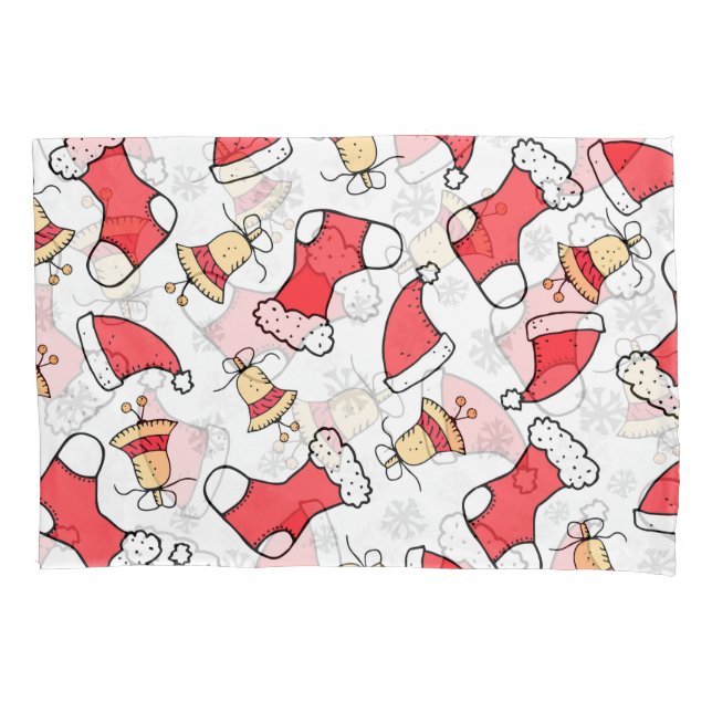 Funda De Cojín Patrón de Navidades sin inconvenientes, diseño fes (Anverso)