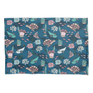 Funda De Cojín Patrón de niños de Ocean Friends