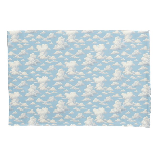 Funda De Cojín Patrón de Nube  (Anverso)