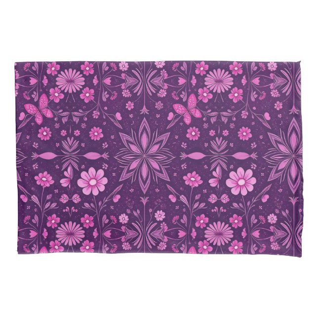 Funda De Cojín Patrón de núcleo de la flor (Anverso)