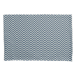 Funda De Cojín Patrón de onda Navy Zig Zag
