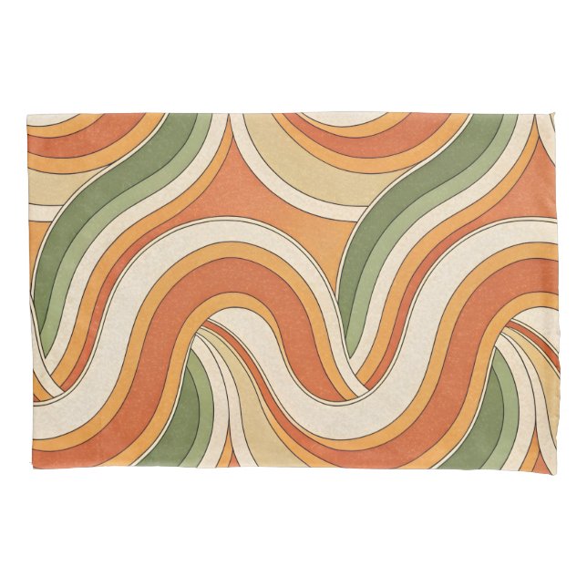 Funda De Cojín Patrón de ondas mágicas (Anverso)