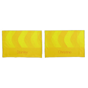 Funda De Cojín Patrón de ondas suaves - amarillo + tus ideas