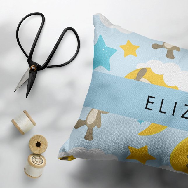 Funda De Cojín Patrón De Osos, Osos De Teddy, Estrellas, Tu Nombr (Subido por el creador)