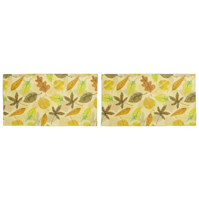 Funda De Cojín Patrón de otoño acuarela 2 (Anverso - Set)