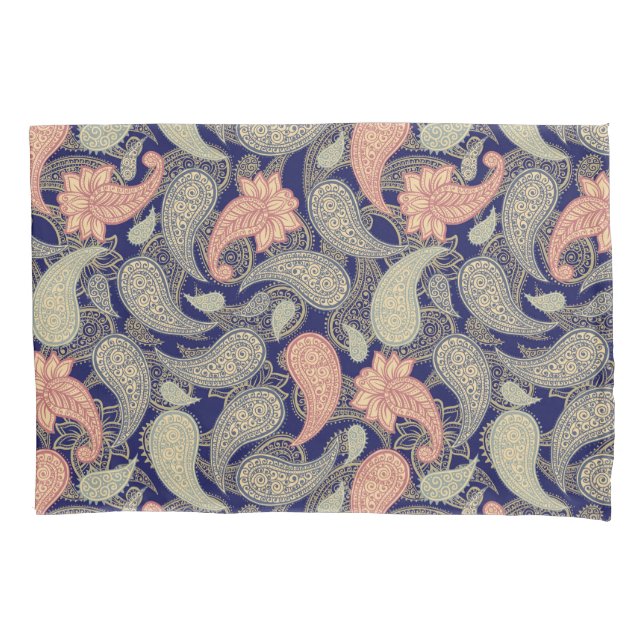 Funda De Cojín Patrón de Paisley  (Anverso)