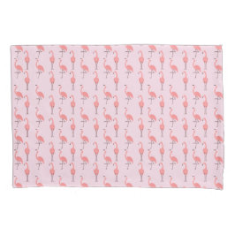 Funda De Cojín Patrón de pájaro flamenco rosa aleatorio