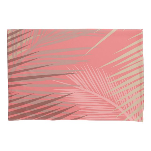 Funda De Cojín Patrón de Palm Boho (Anverso)