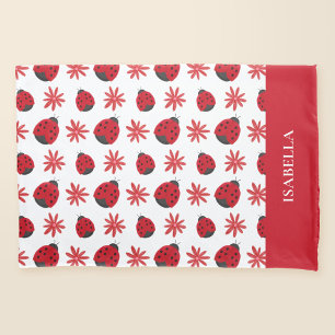 Funda De Cojín Patrón de parásito de margarita roja personalizado