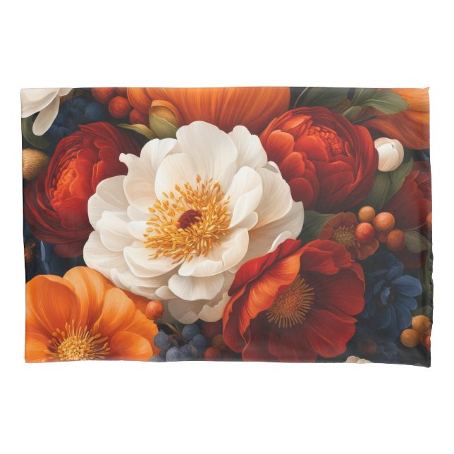 Funda De Cojín Patrón de patrones florales estándar (Anverso-izquierdo)