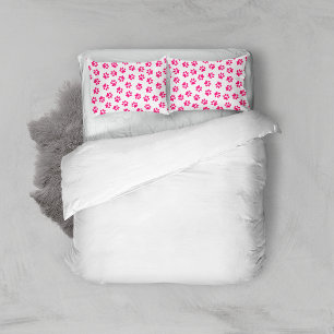 Funda De Cojín Patrón De Paws, Paws De Perro, Paws Rosados