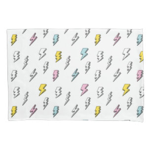 Funda De Cojín Patrón de pernos de luz de garganta
