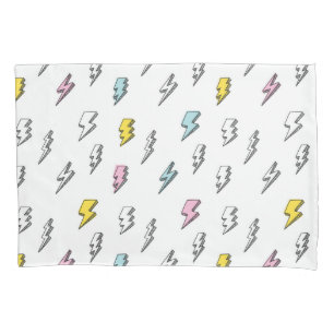 Funda De Cojín Patrón de pernos de luz de garganta