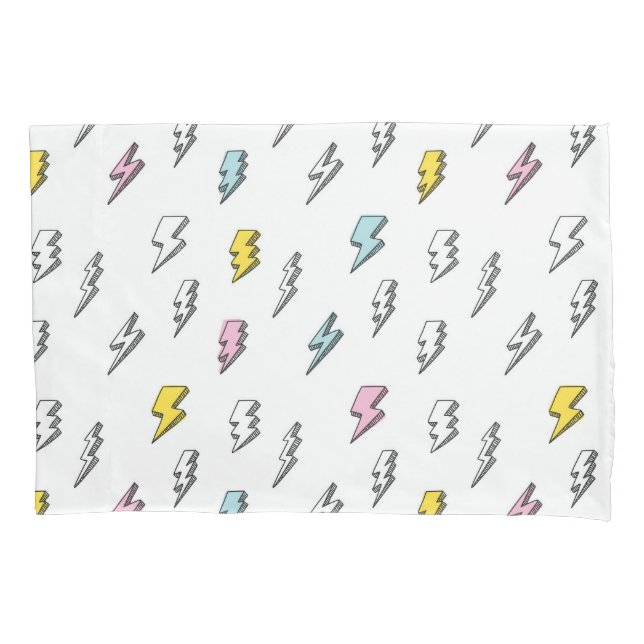 Funda De Cojín Patrón de pernos de luz de garganta (Anverso)