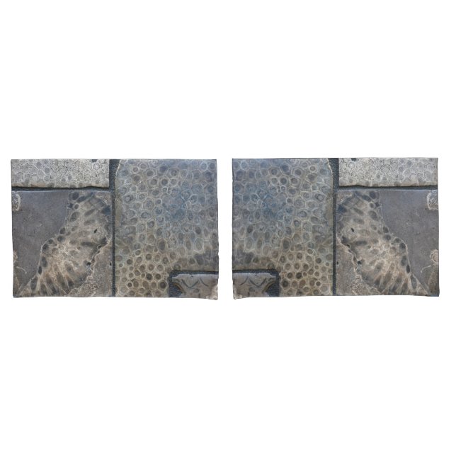 Funda De Cojín Patrón de piedra de Michigan Petoskey (Anverso - Set)