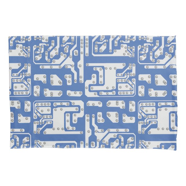 Funda De Cojín Patrón de placa de circuito (Anverso)
